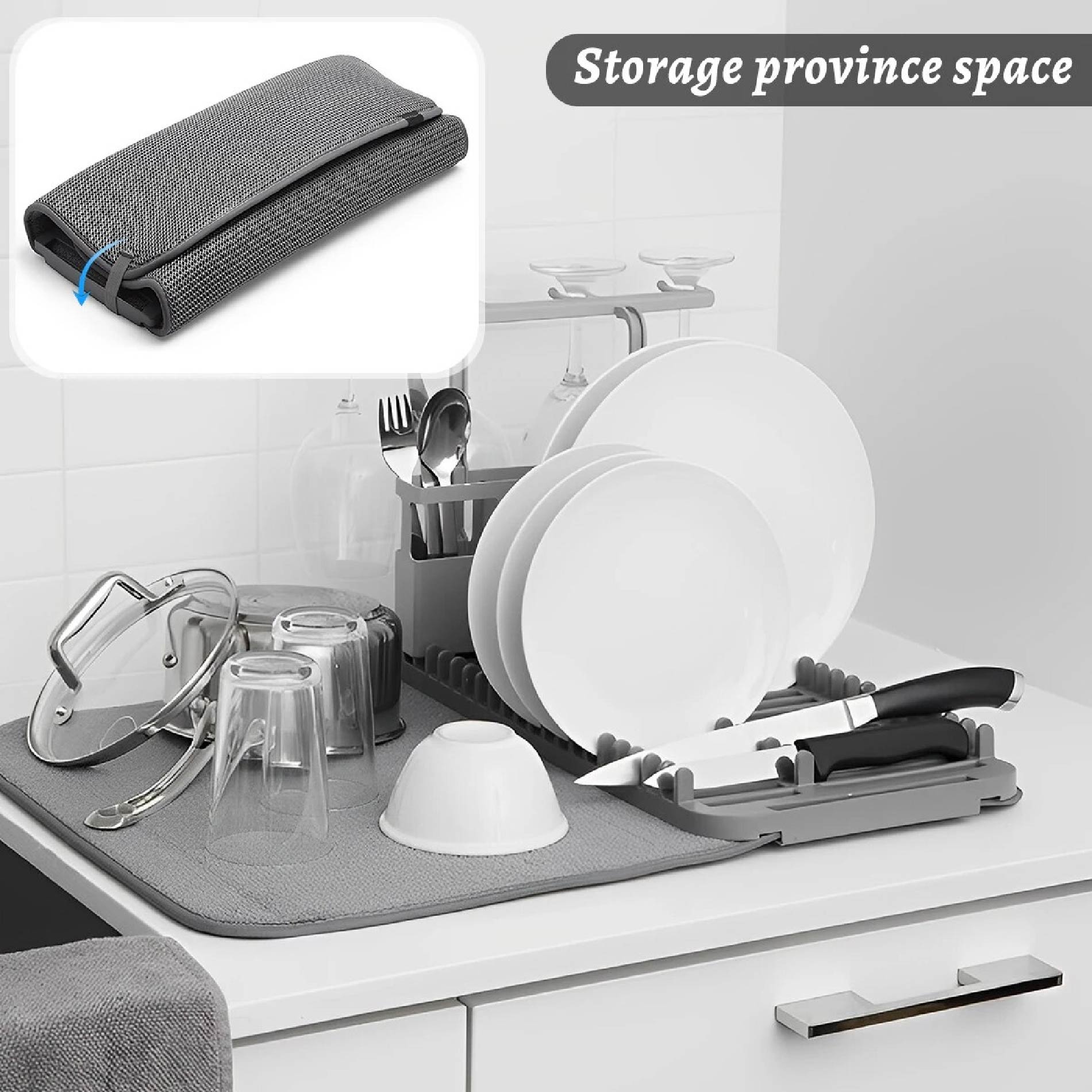 Miniatura 7 de Escurridor Secaplatos Tapete Absorbente